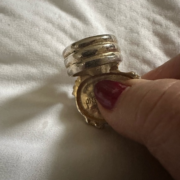 Vintage YSL rare Arty black ring size 7 - Picture 7 of 10
